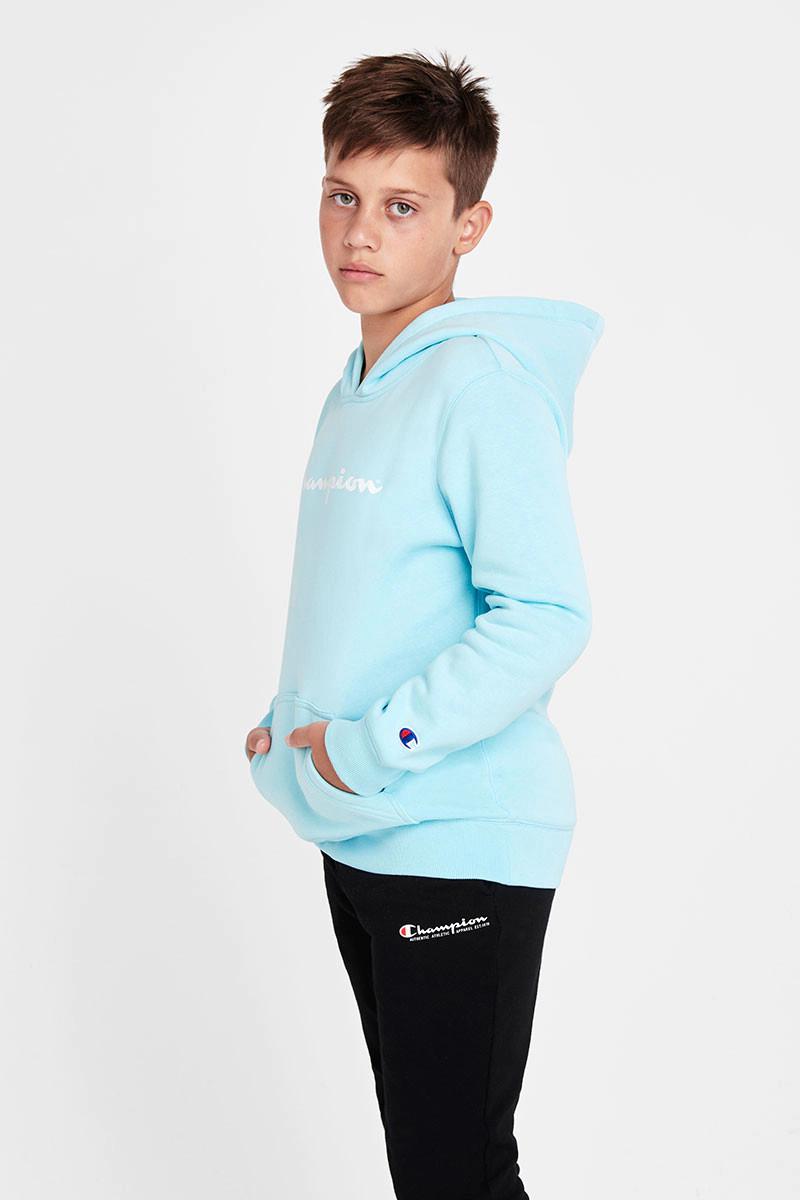 CHMPD SCRIPT HOODIE BLUE FIN