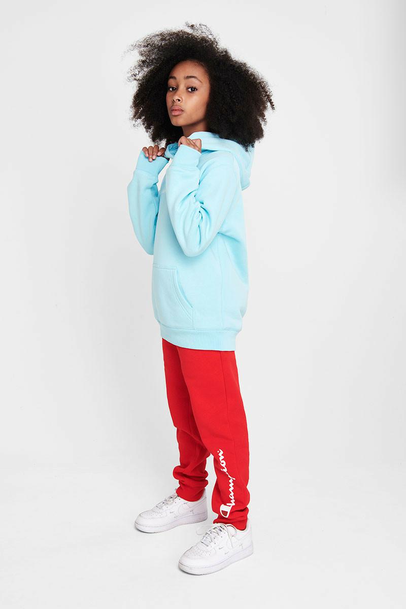CHMPD SCRIPT HOODIE BLUE FIN