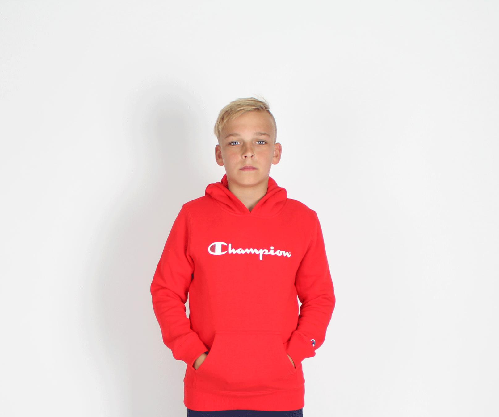 CHMPD SCRIPT HOODIE VERMILION