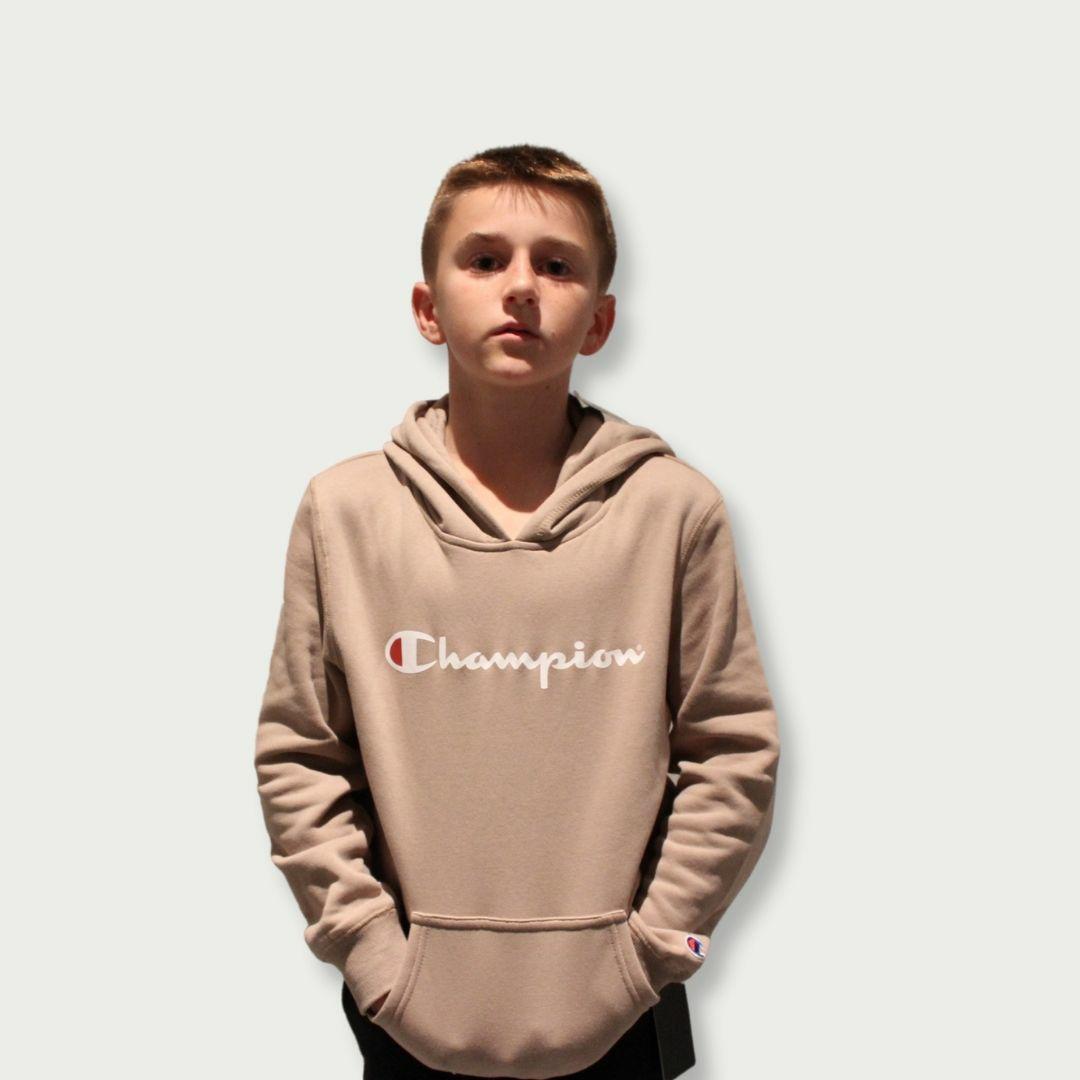 CHMPD SCRIPT HOODIE HAZY SKIES