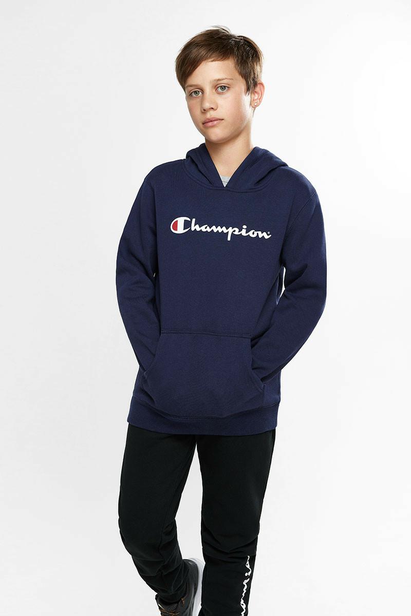 CHMPD SCRIPT HOODIE NAVY