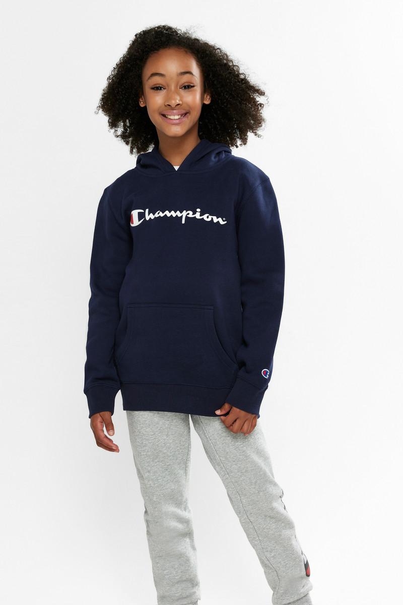 CHMPD SCRIPT HOODIE NAVY