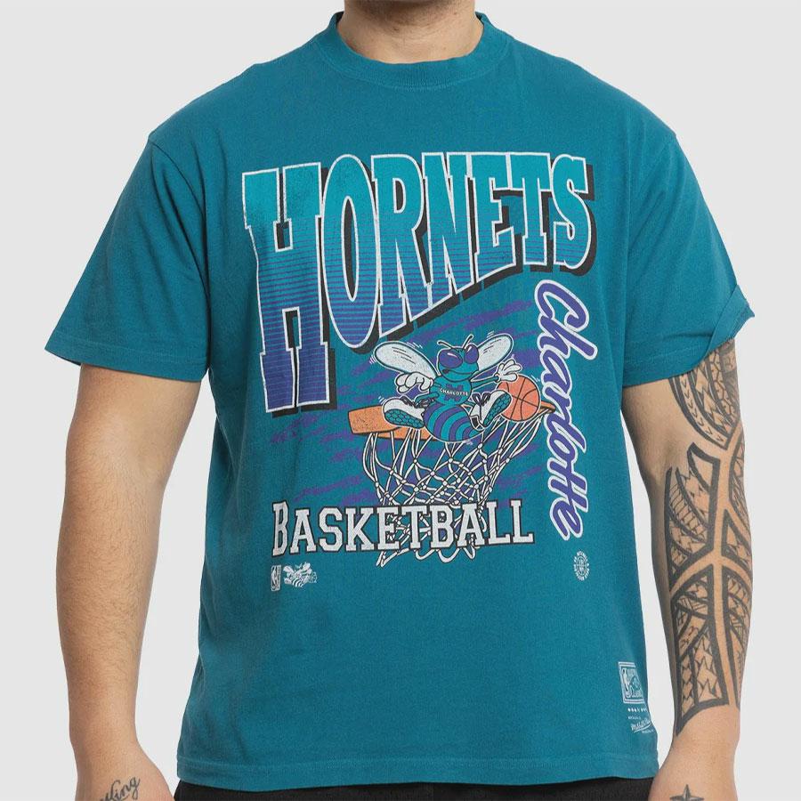 BASKET TEE HRNTS HORNETS TEAL