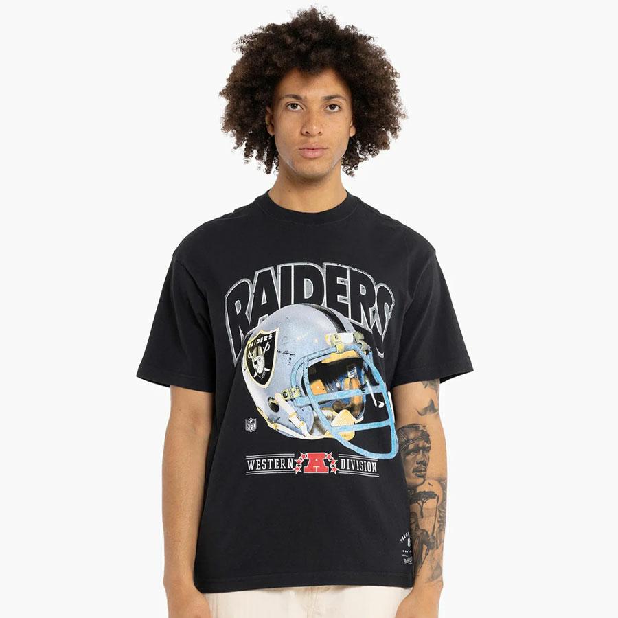 VINTAGE HELMET TEE RAID BLK4006