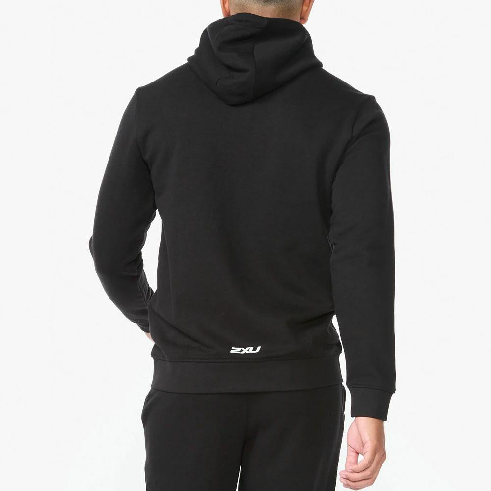ASPIRE FULL ZIP HOODIE BLACK/WHITE