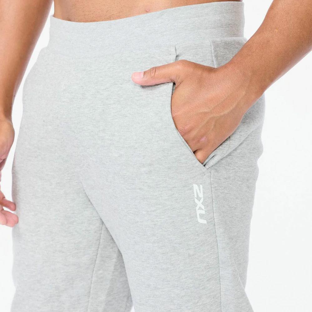 ASPIRE TRACKPANTS GREY MARLE/WHITE