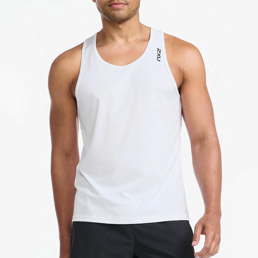 ASPIRE SINGLET WHITE/BLACK