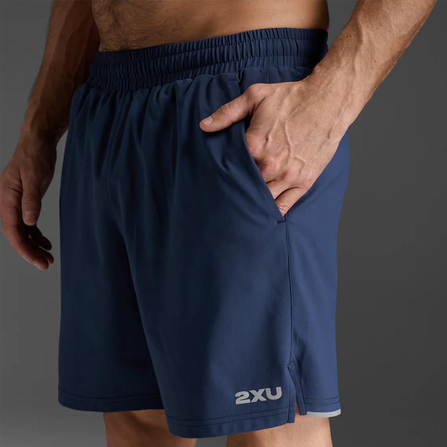 AERO 7 INCH SHORTS MIDNIGHT/SILVER REFL