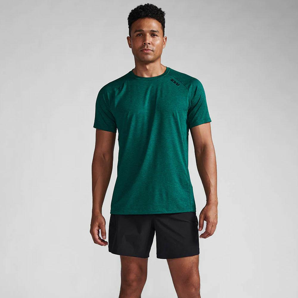 MOTION TEE FOREST GREEN/BLACK