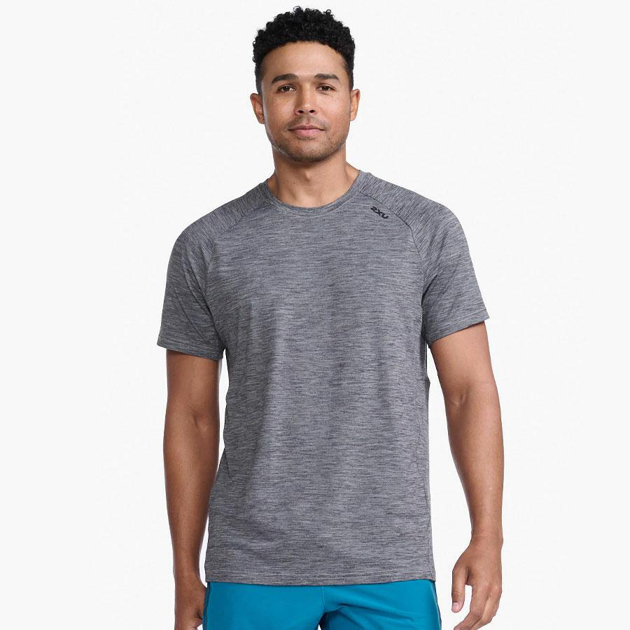 MOTION TEE HARBOR MIST/BLACK