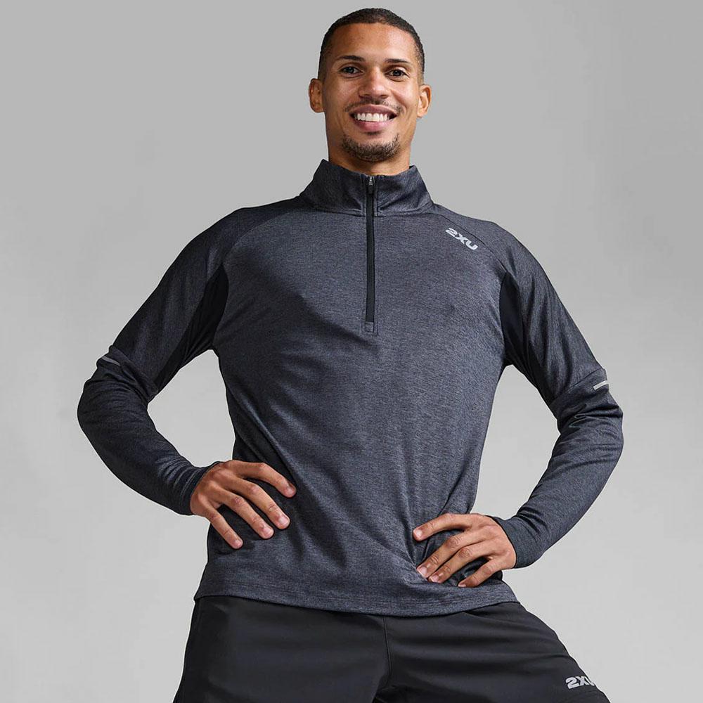 AERO 1/2 ZIP BLACK/SILVER REFLECT
