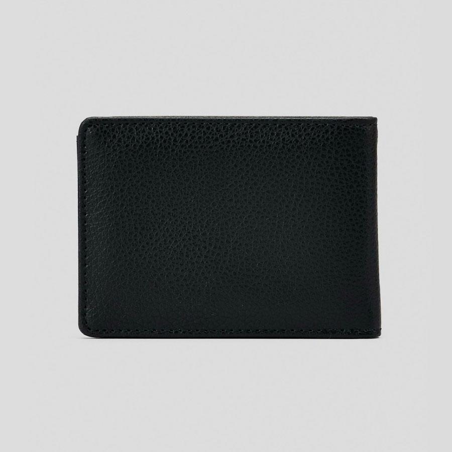ICON PU SOLID WALLET BLACK
