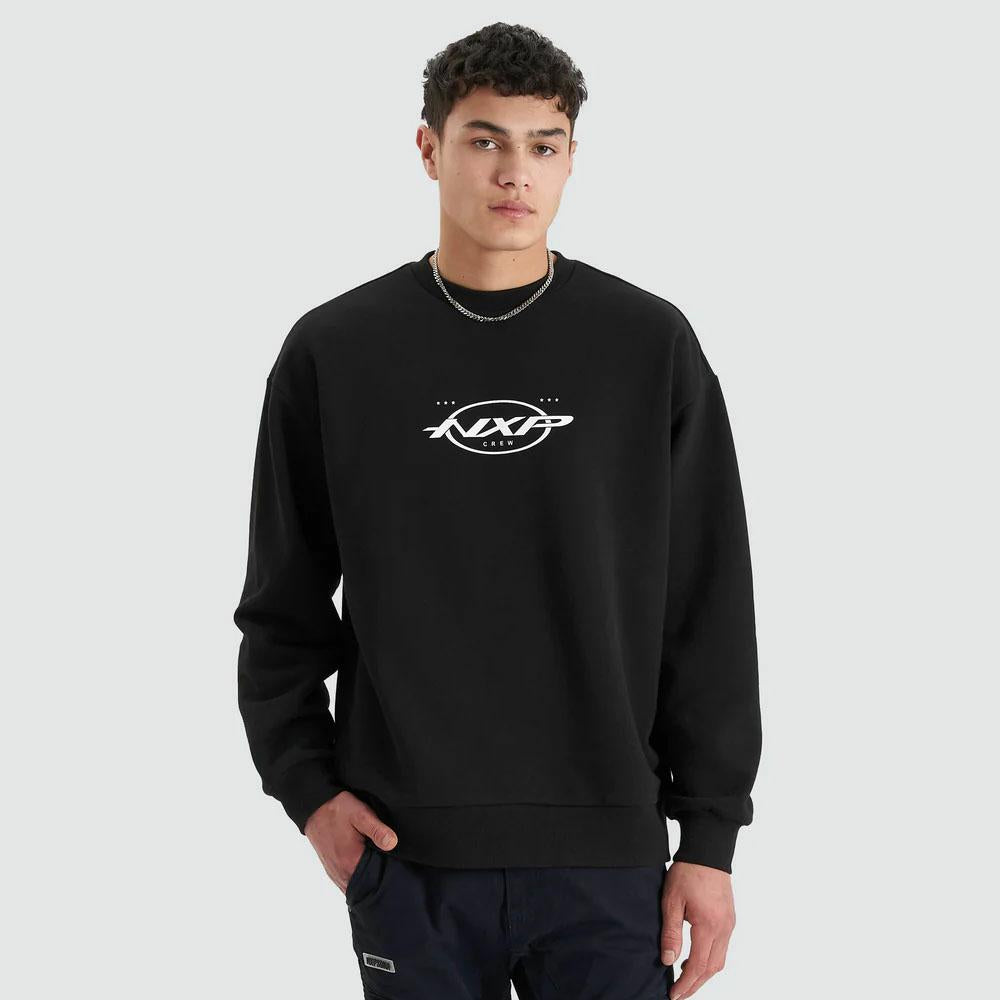 TRACERY HEAVY RELAXED SWE JET BLACK