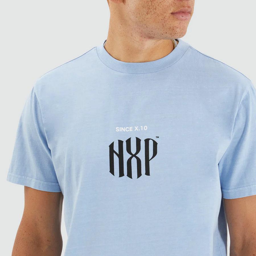 ANODE DUAL CURVED TEE PIGMENT PLACID BLUE