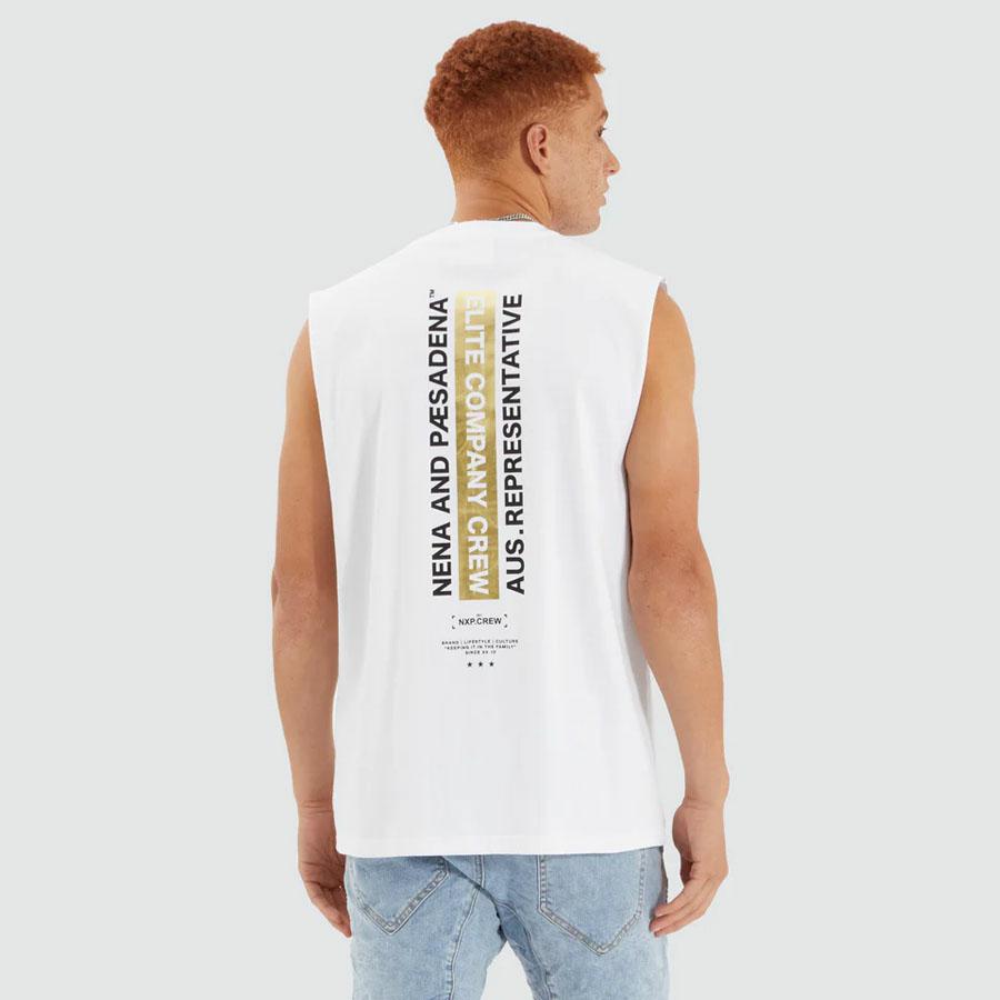 COLONY RELAXED MUSCLE TEE OPTICAL WHITE