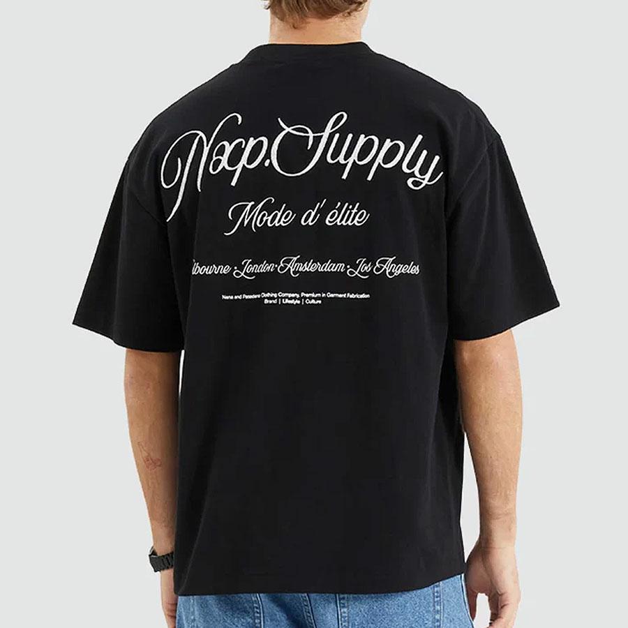 INDEX HEAVY STREET TEE JET BLACK