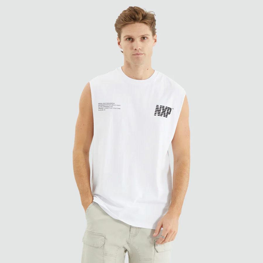 PRIMARY SCOOP BACK MUSCLE OPTICAL WHITE