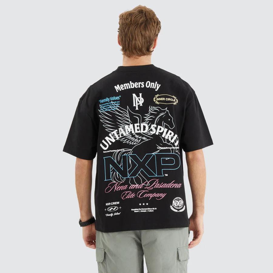 UNTAMED STREET TEE JET BLACK