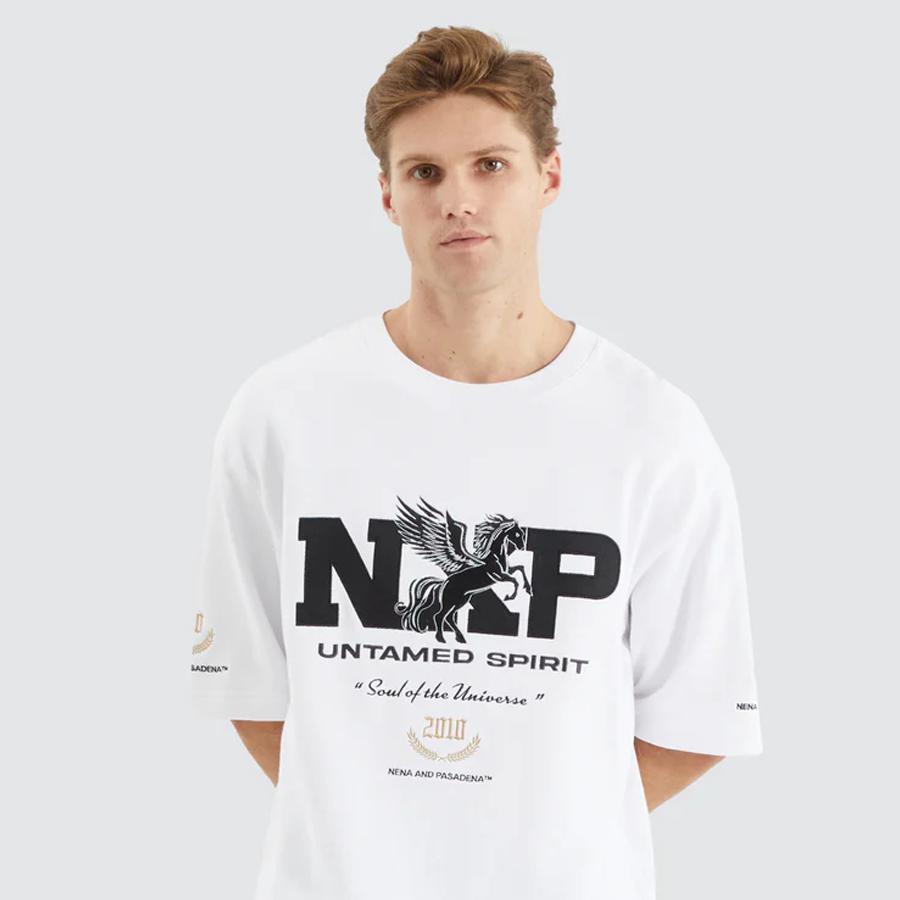 FATAL LOOPBACK OVERSIZED OPTICAL WHITE