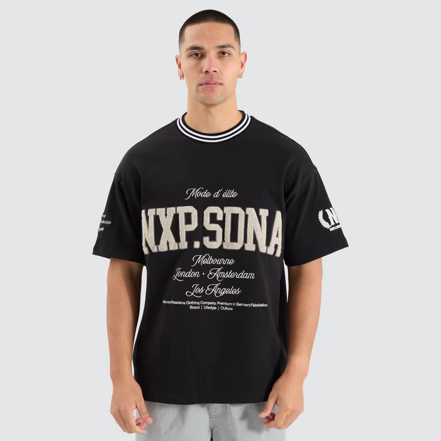 ANTE LOOPBACK RAPTOR TEE JET BLACK