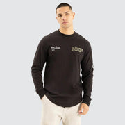 DICE DUAL CURVED LS TEE JET BLACK