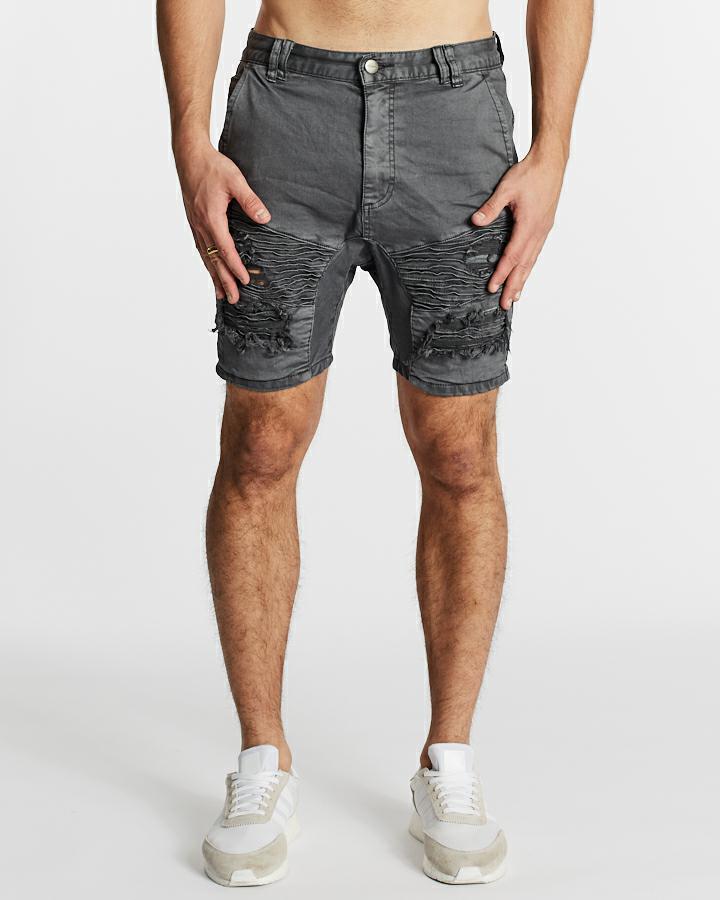 HELLCAT DENIM SHORT IRON GATE