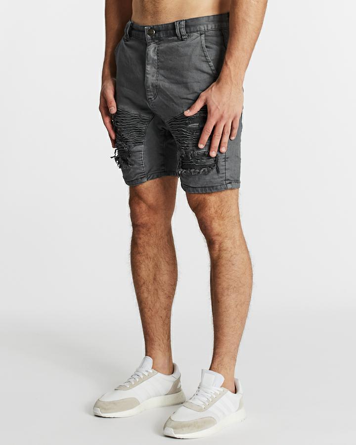 HELLCAT DENIM SHORT IRON GATE