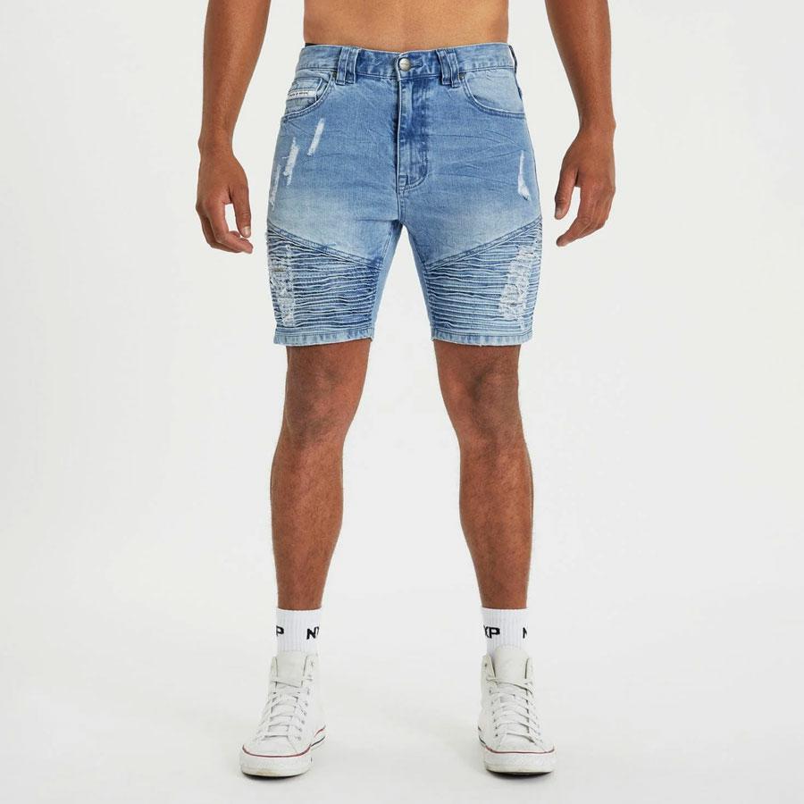 HELLCAT DENIM SHORT NEWPORT BLUE