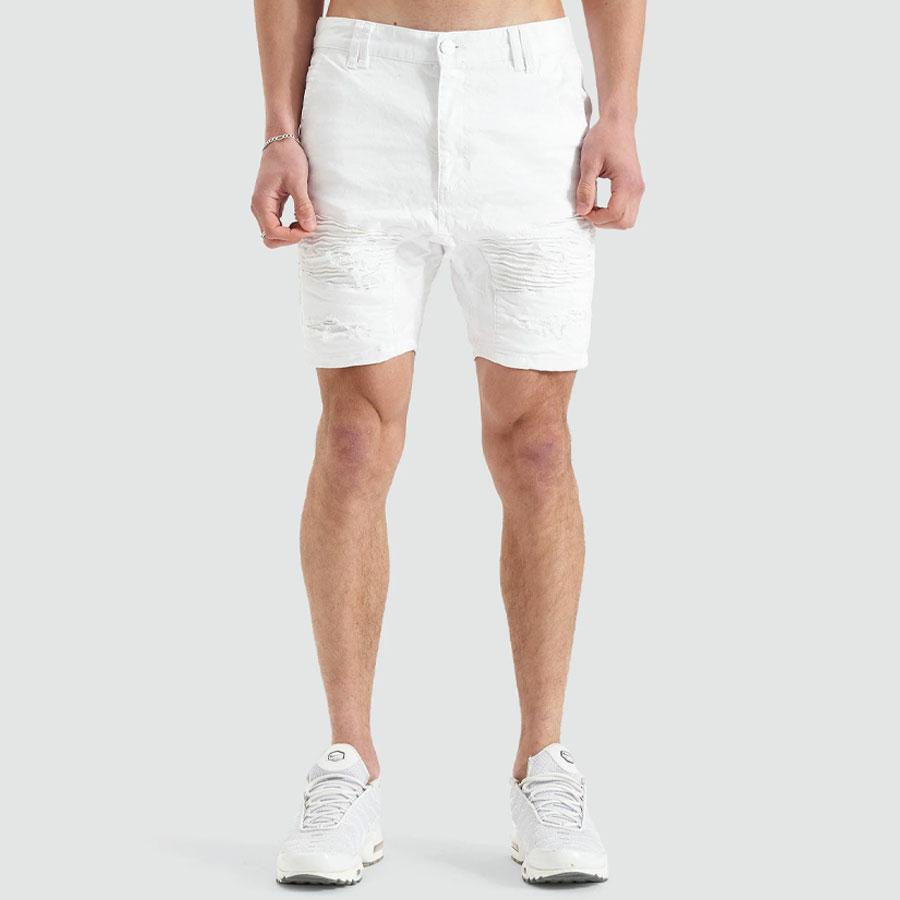 HELLCAT DENIM SHORT WHITE