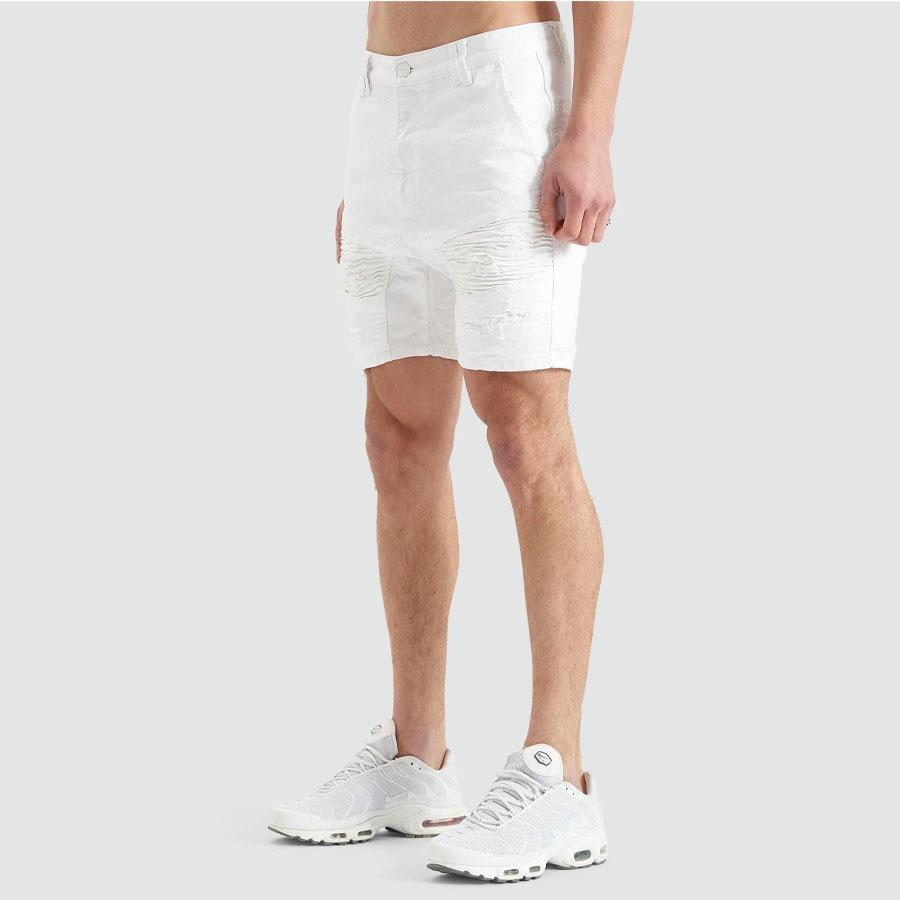 HELLCAT DENIM SHORT WHITE