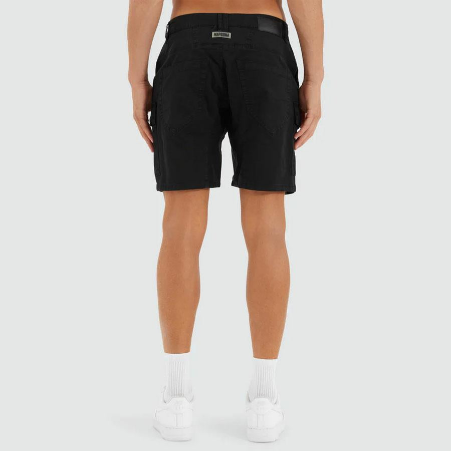 F100 FINE TWILL SHORT BLACK