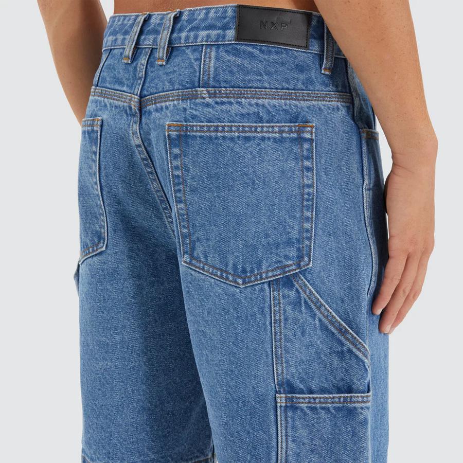 BUILT CARPENTER SHORT CLEAN BLUE