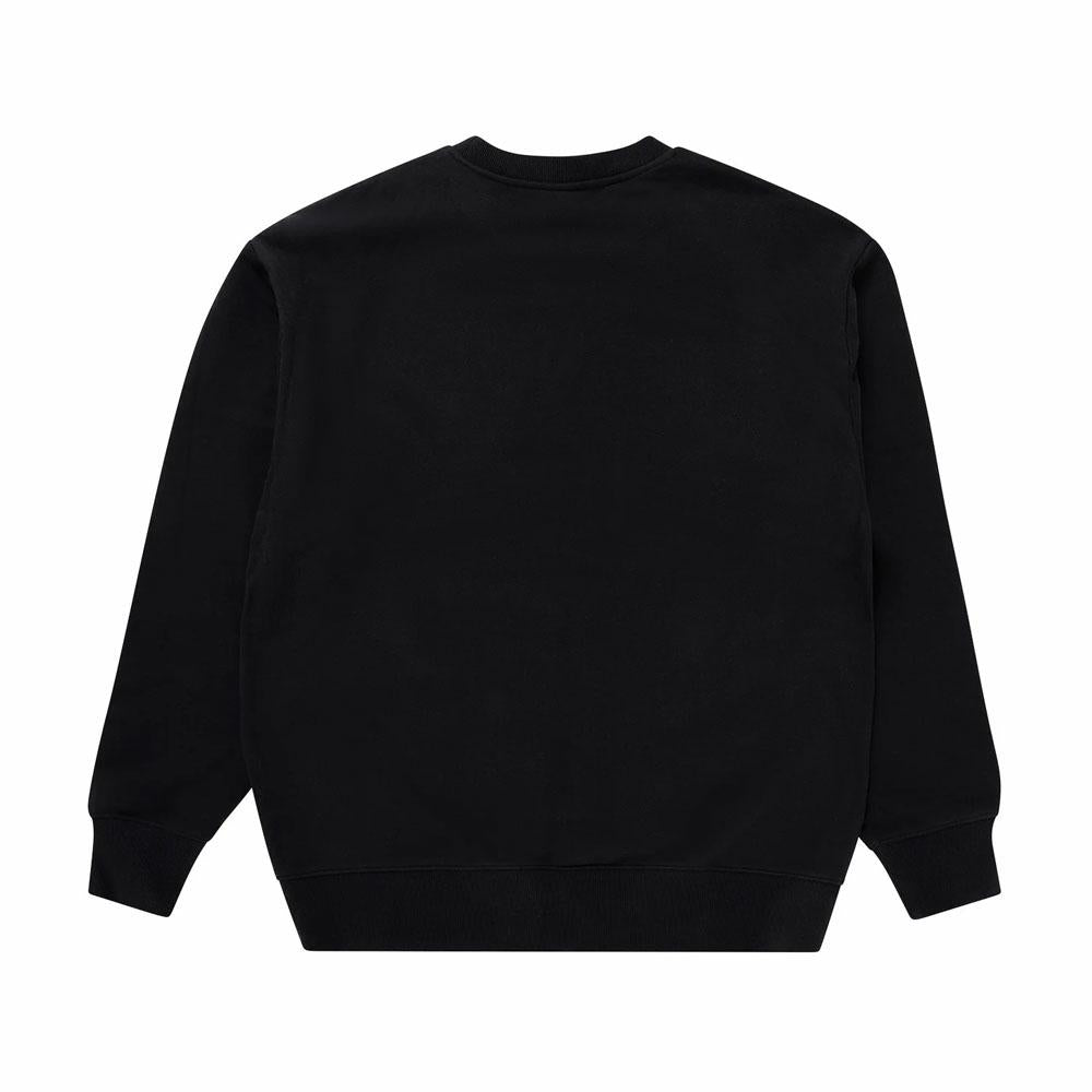LOGAN FLEECE CREW BULL BLACK
