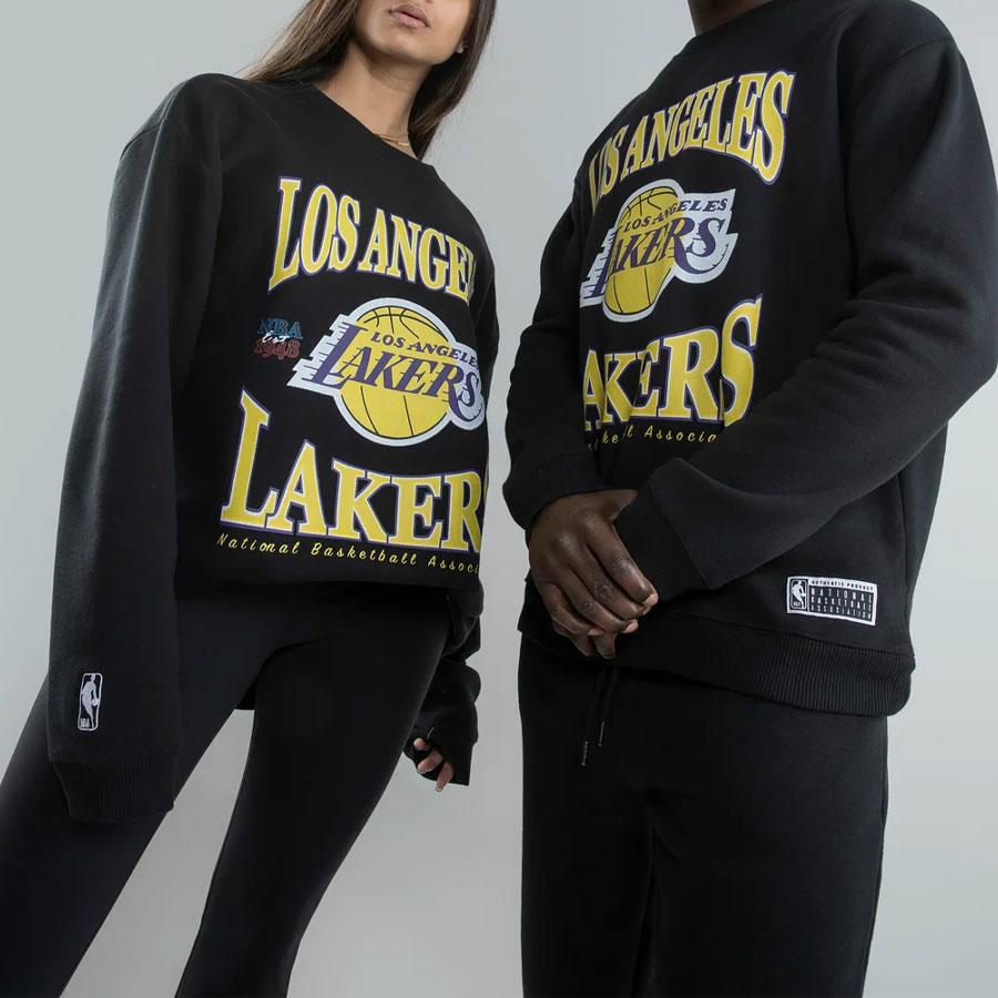 TATUM FLEECE CREW LKRS BLACK