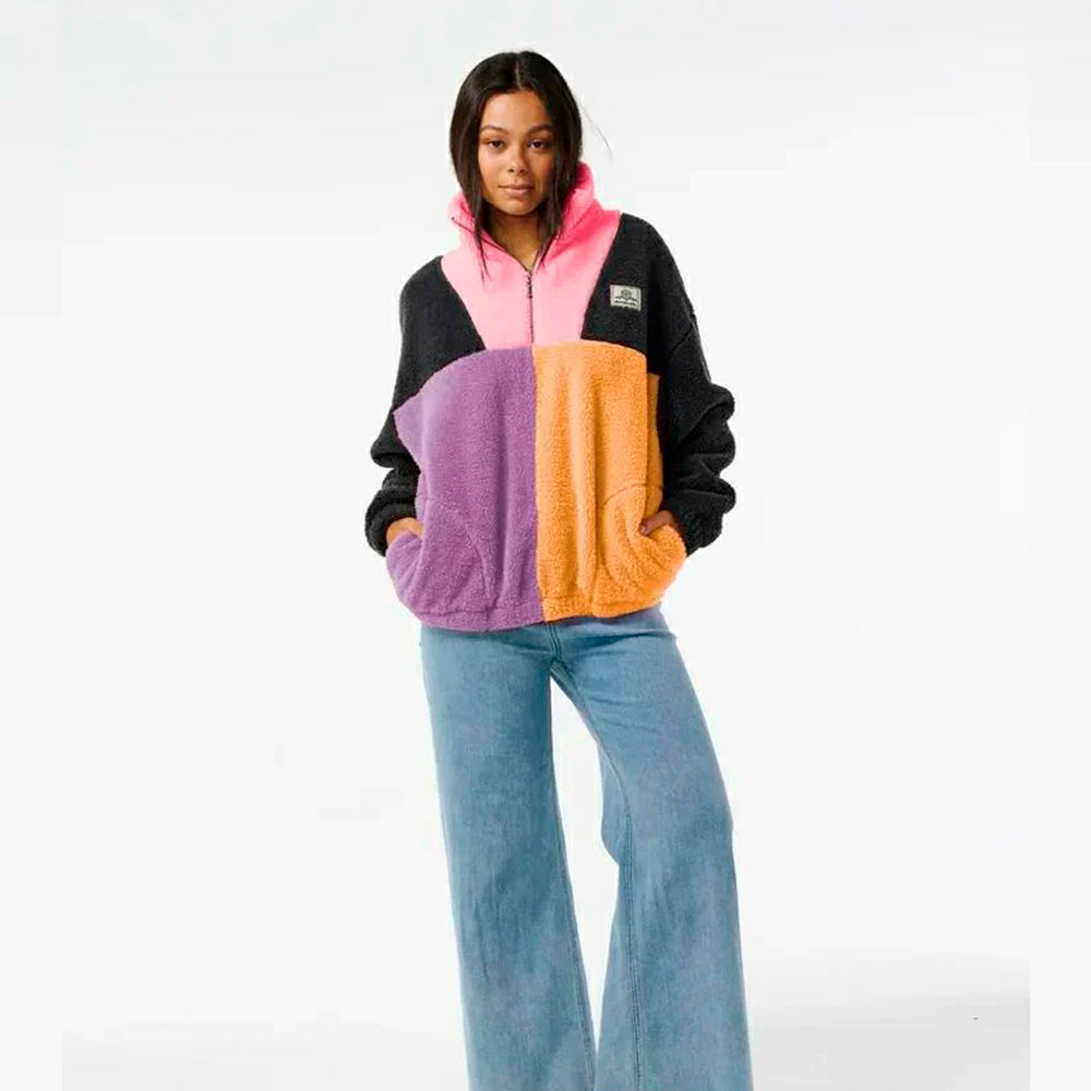 BLOCK PARTY POLAR FLEECE CHARCOAL