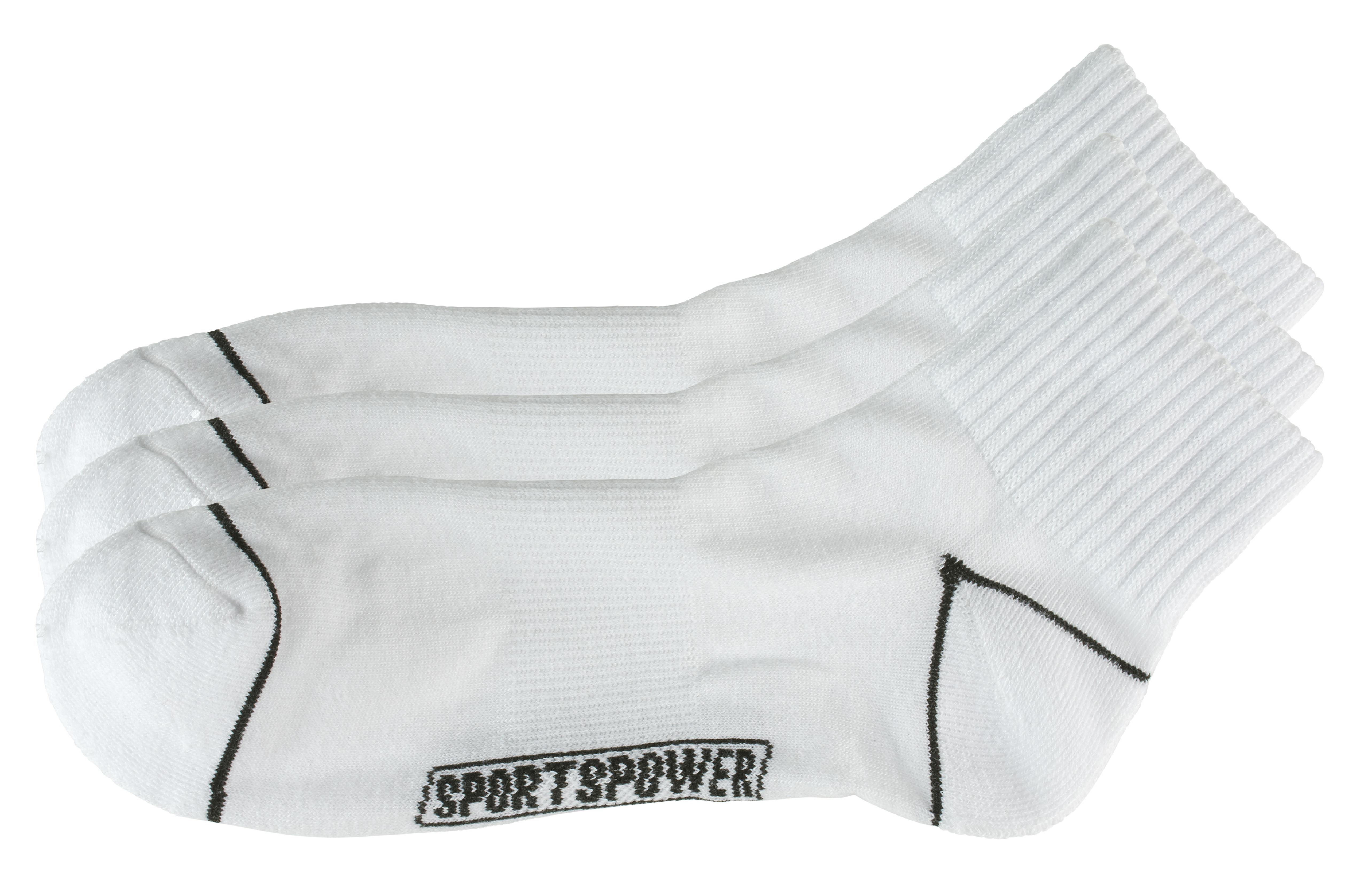 SP QUARTER CUT 3PK WHITE