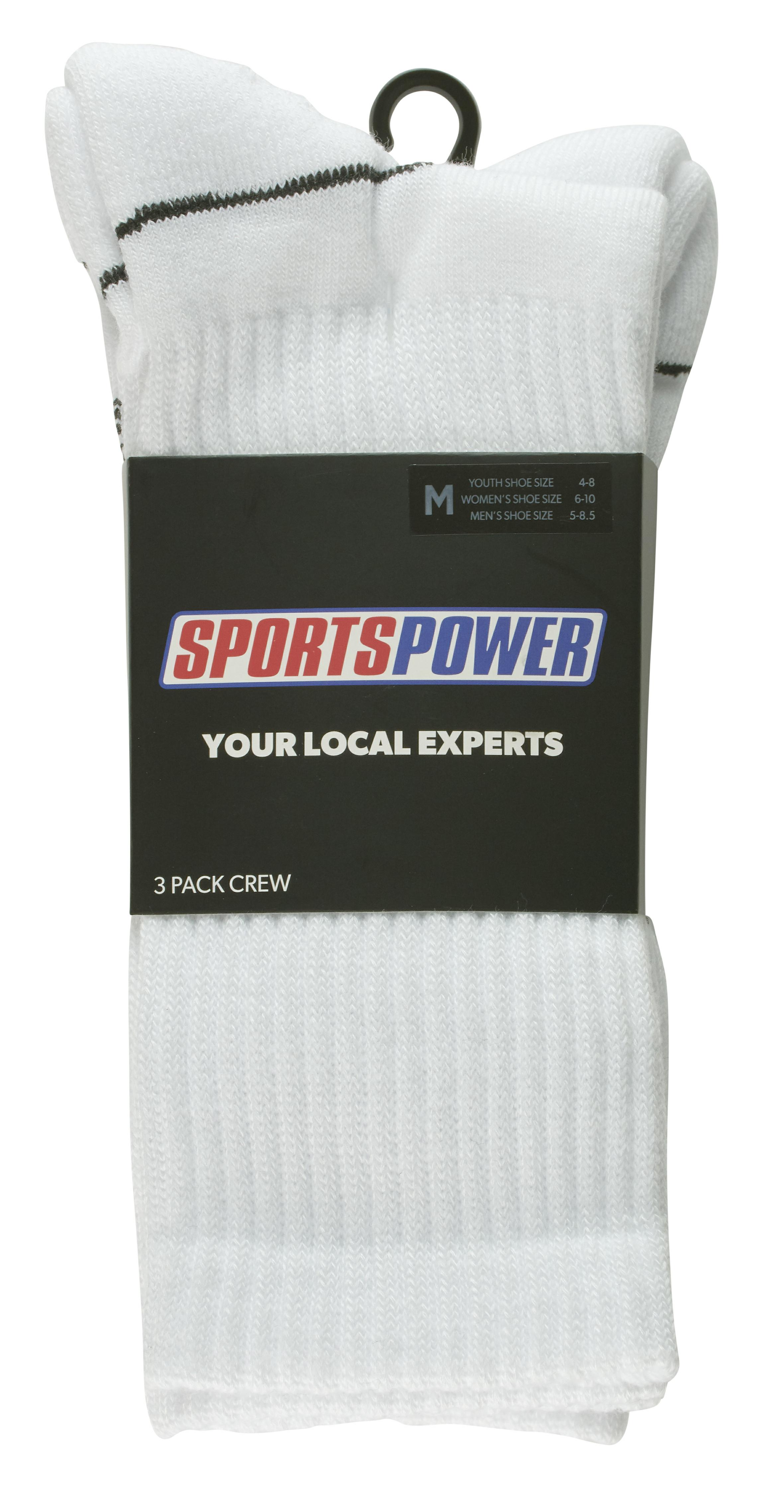 SP CREW CUT 3PK WHITE