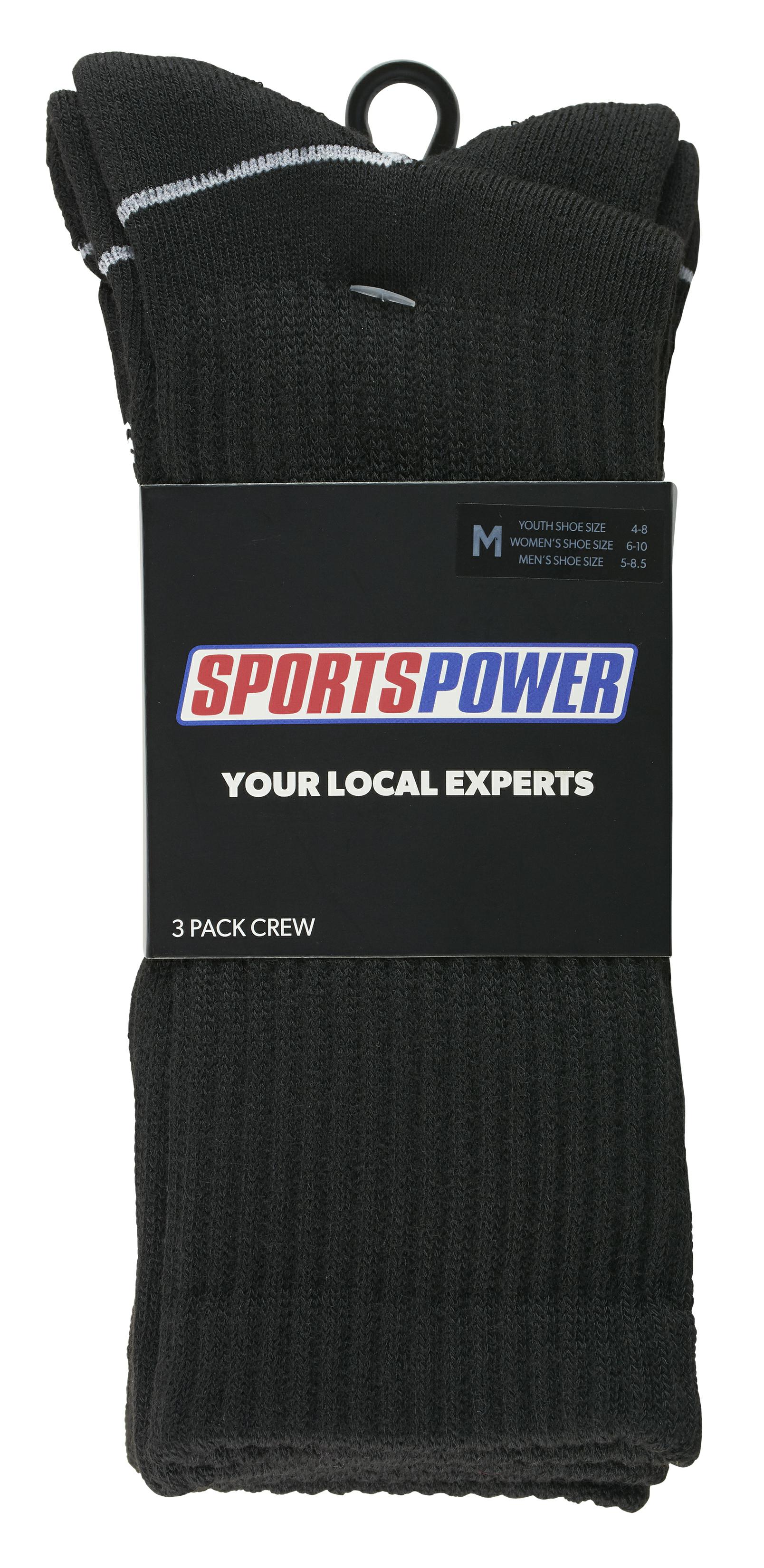 SP CREW CUT 3PK BLACK
