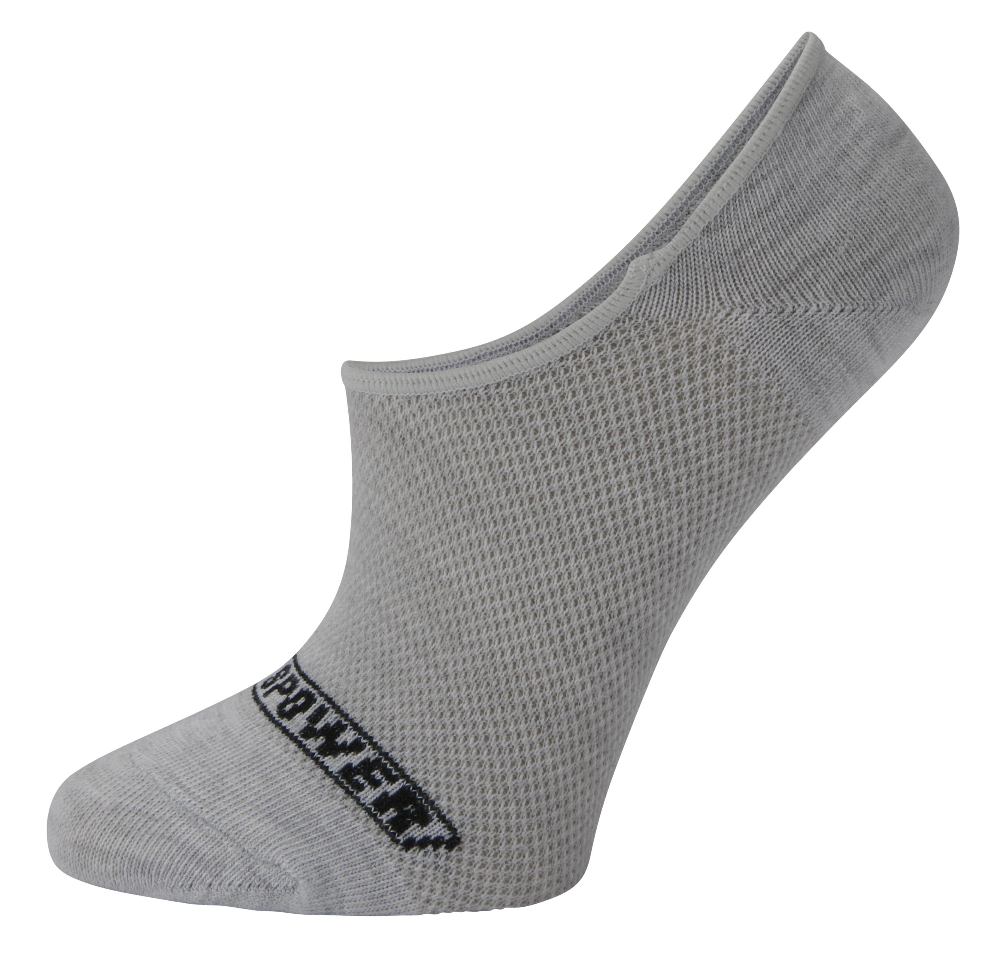 SP FOOTIES 3PK BLACK/WHITE/HEATHERE
