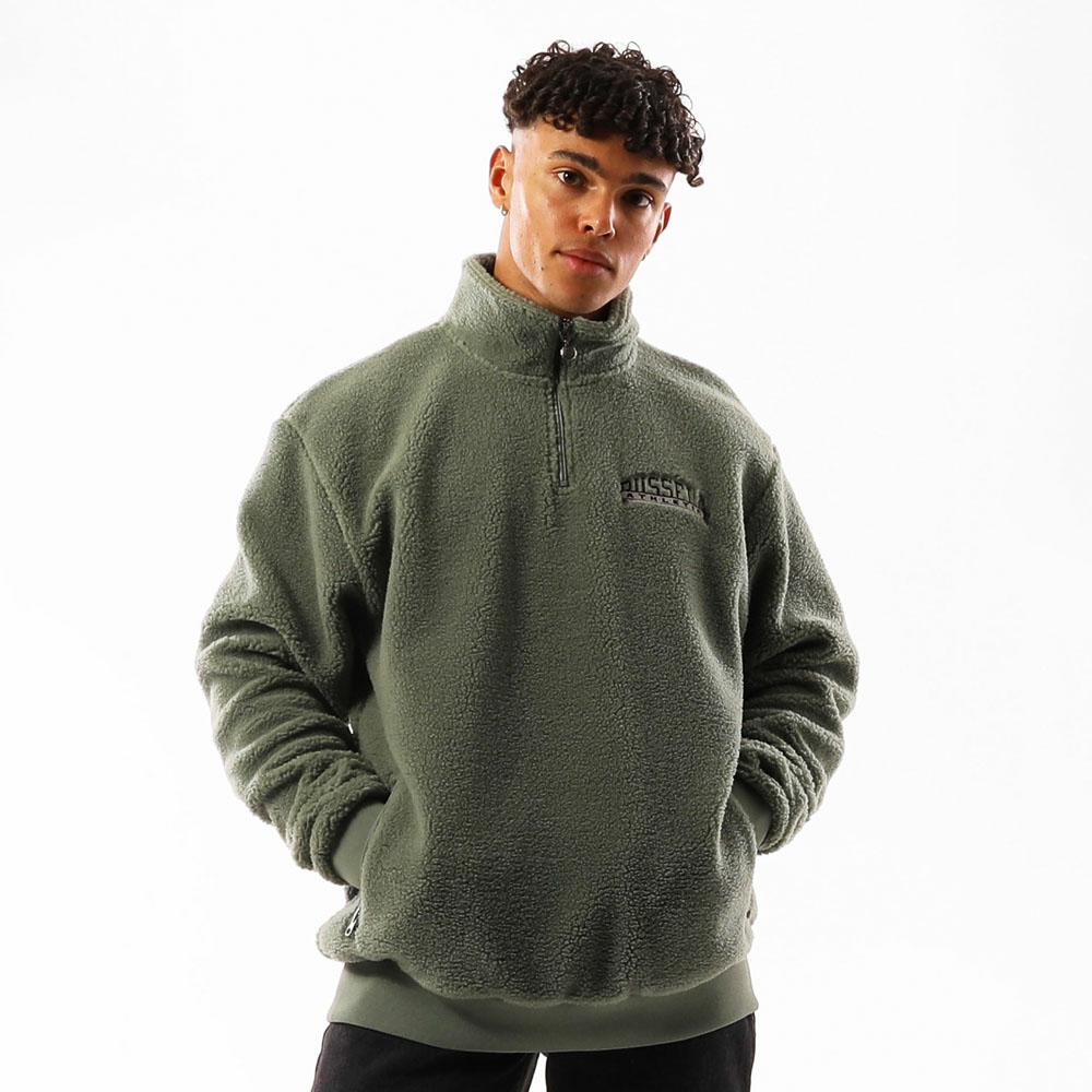 VORTEX QUARTER ZIP SHERPA SHALLOW GREEN