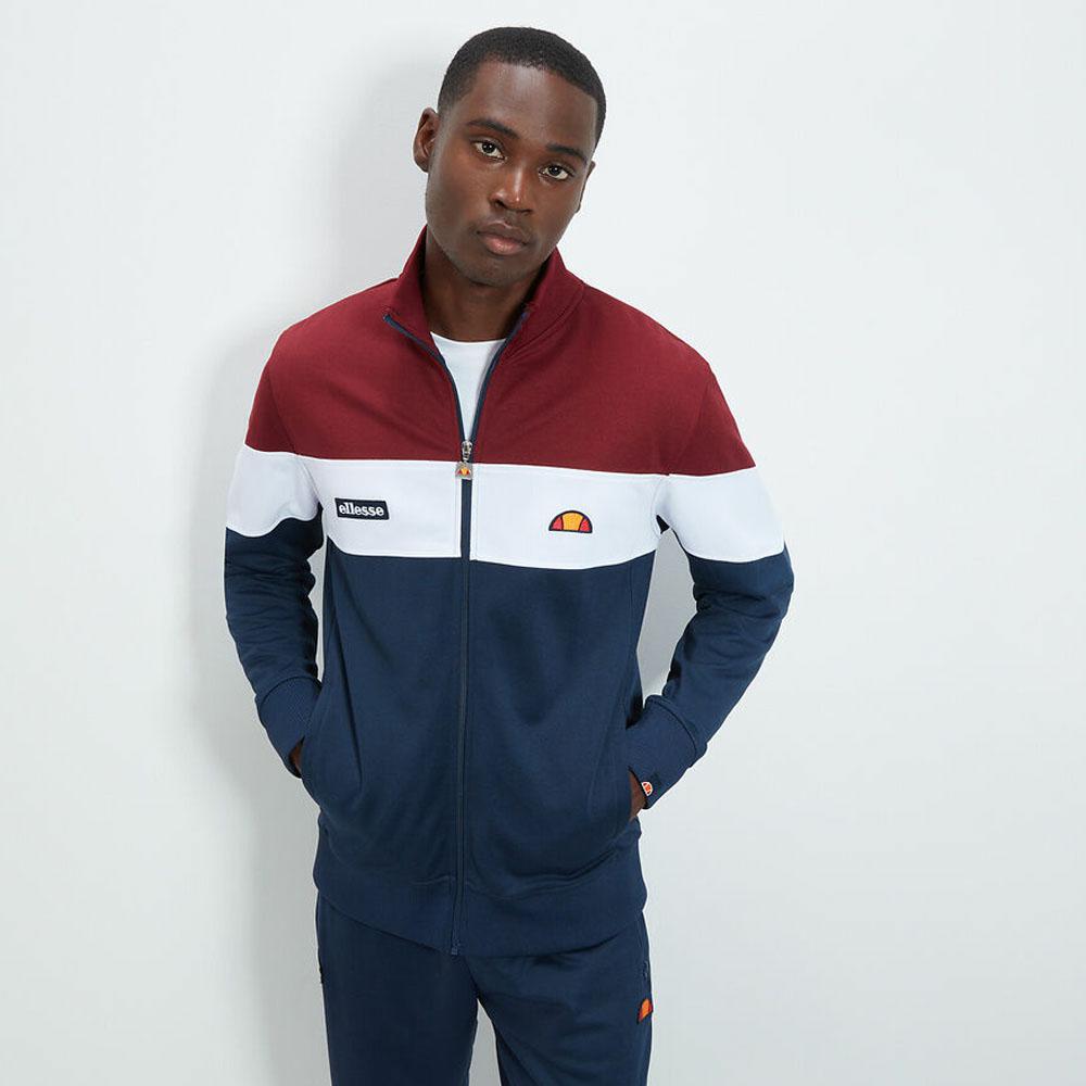 CAPRINI TRACK TOP BURGUNDY / WHITE