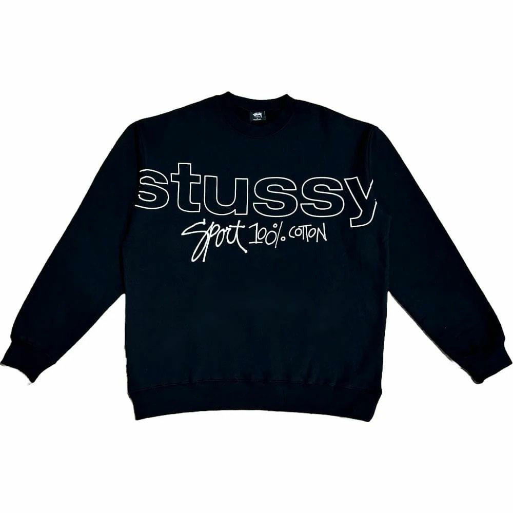 SPORT 100 FLEECE CREW PIGMENT BLACK