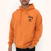 SOLID STOCK LINK HOOD APRICOT