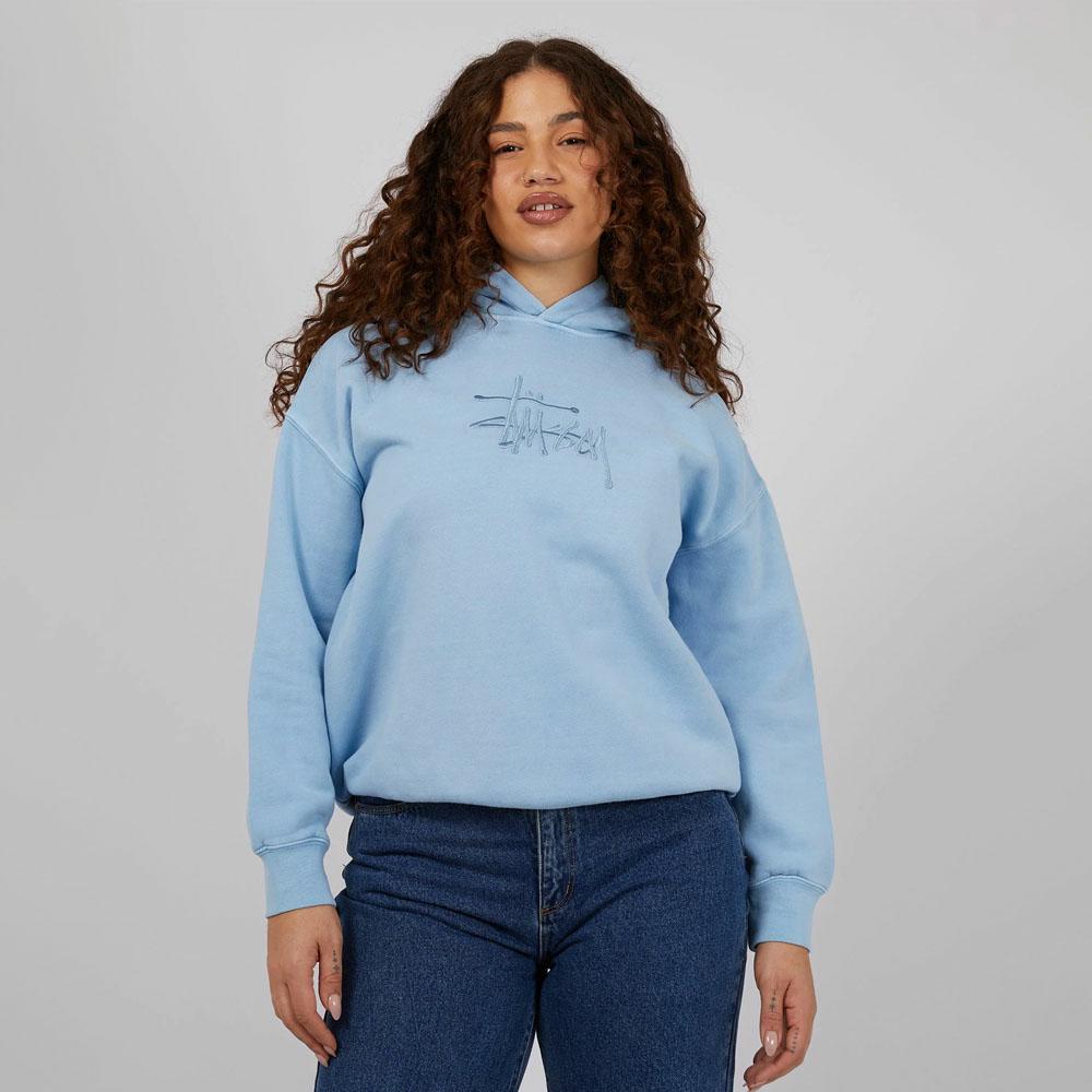 GRAFFITI EMB OS HOOD PIGMENT POWDER BLUE