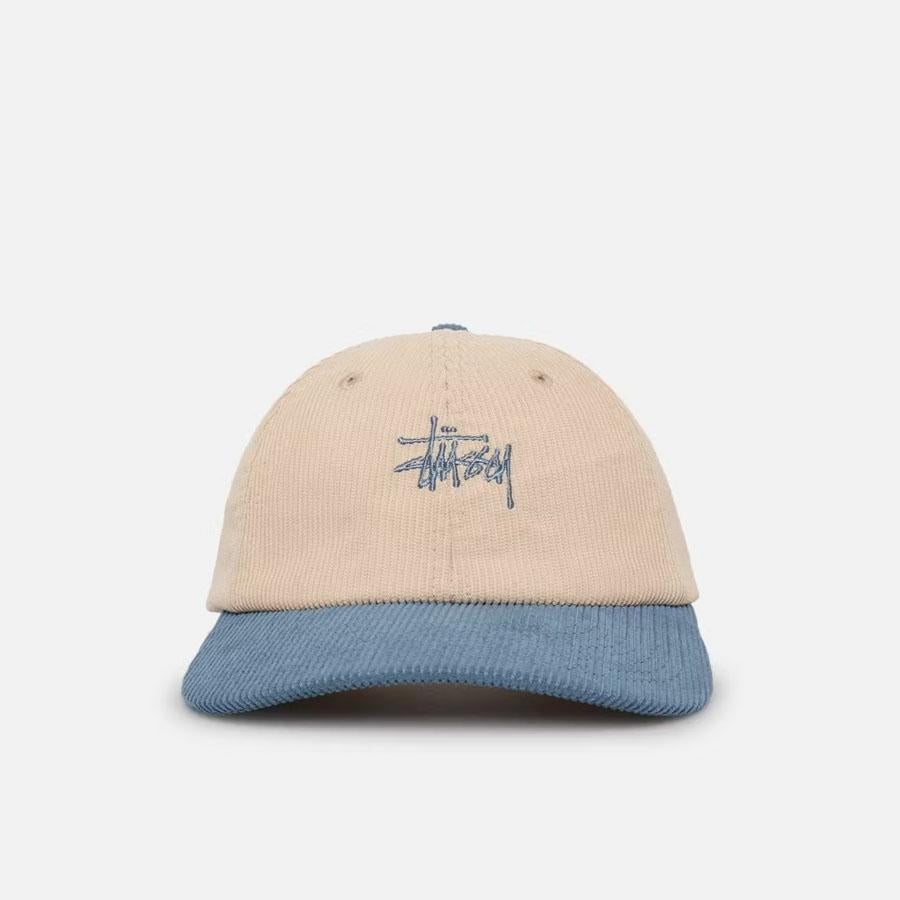 GRAFFITI CORD LOW PRO CAP NATURAL / STEEL BLUE