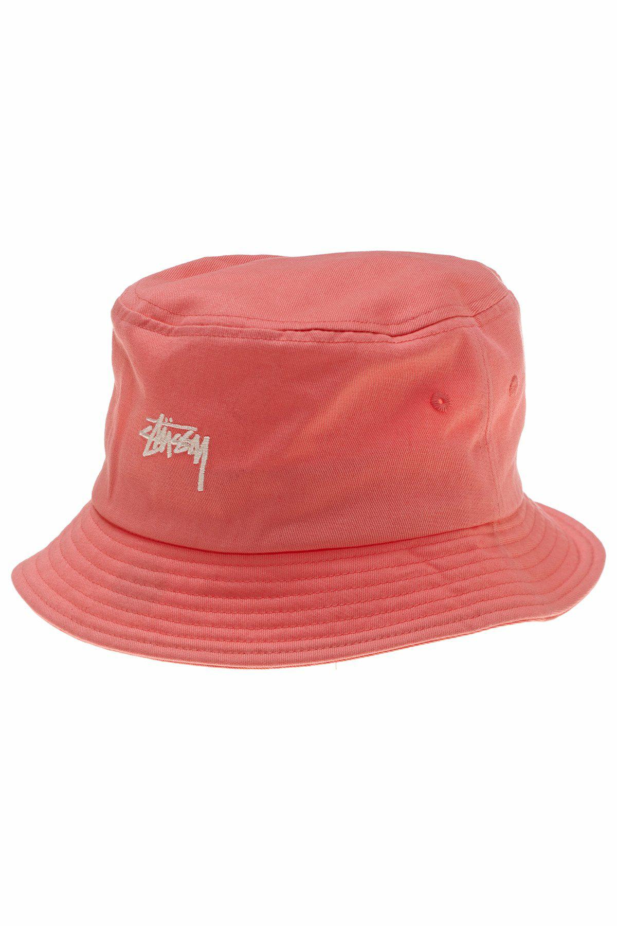 STOCK BUCKET HAT CORAL