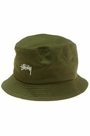 STOCK BUCKET HAT OLIVE GREY