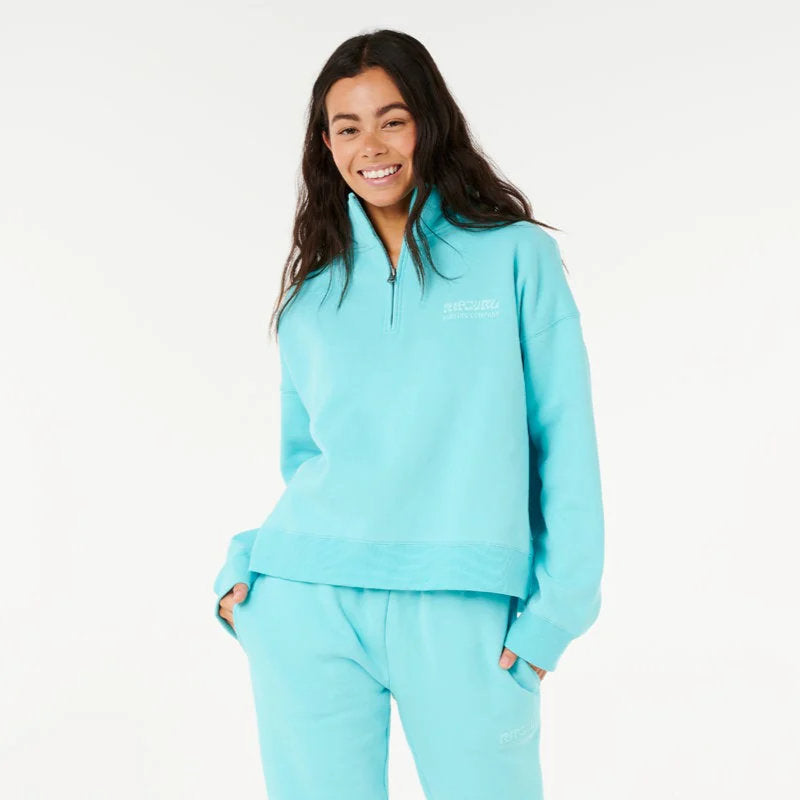 SURF PUFF 1/4 ZIP ELECTRIC BLUE