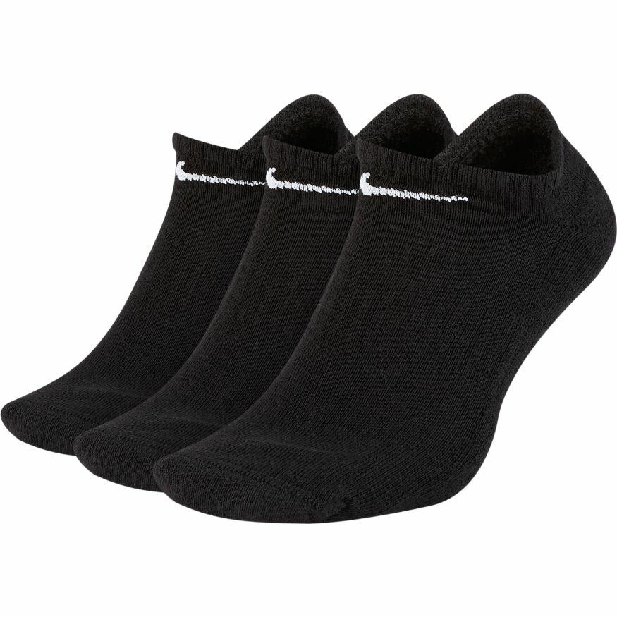 TRAINING NO-SHOW SOCKS (3 BLACK/WHITE