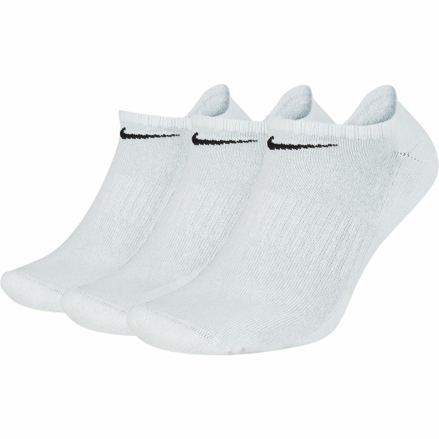 TRAINING NO-SHOW SOCKS (3 WHITE/BLACK